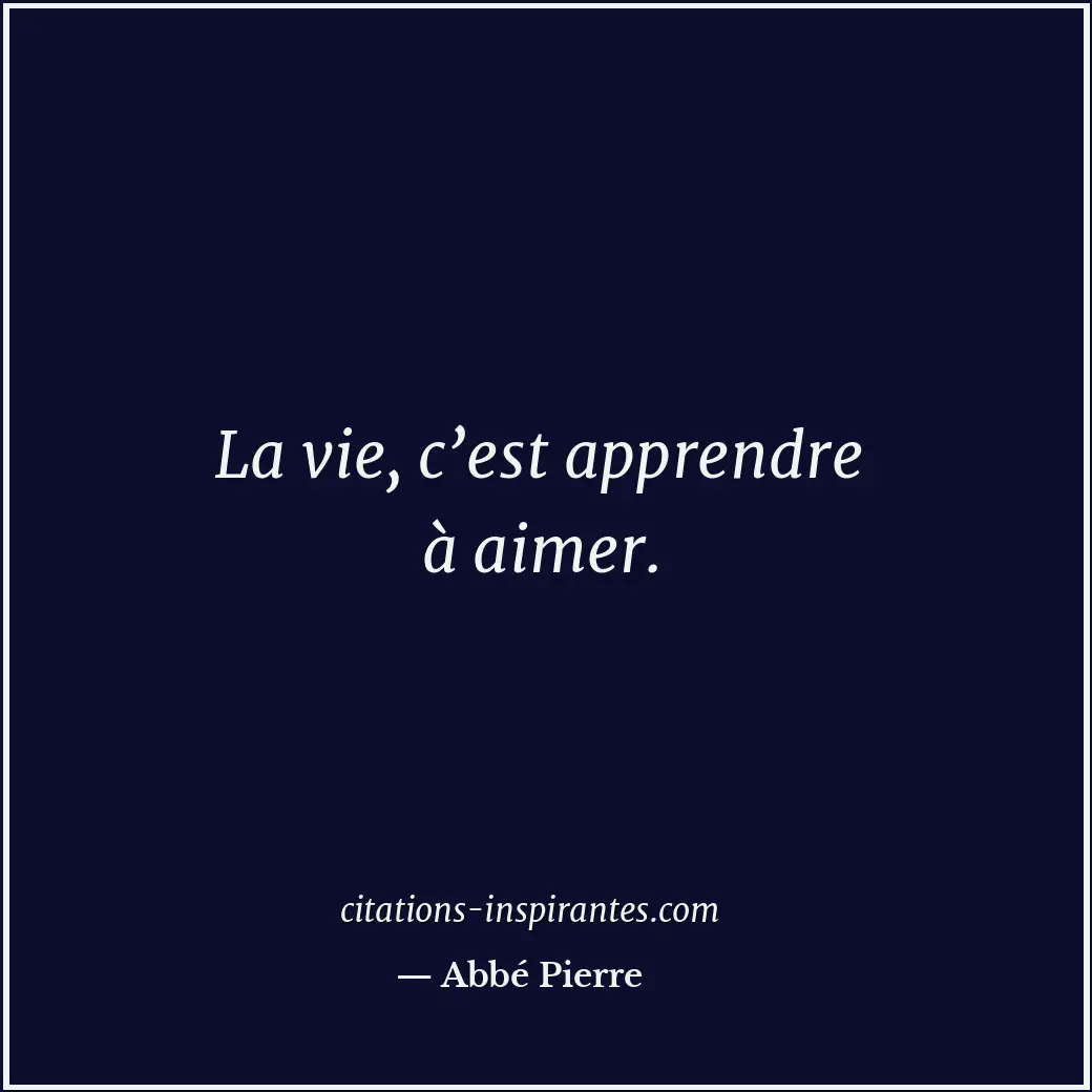 Citation de Abbé Pierre