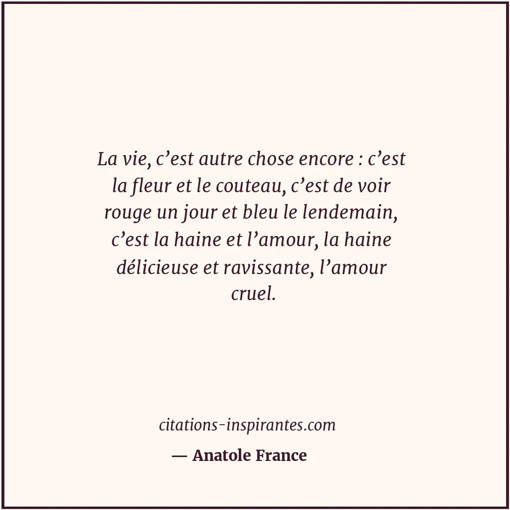 Citation de Anatole France