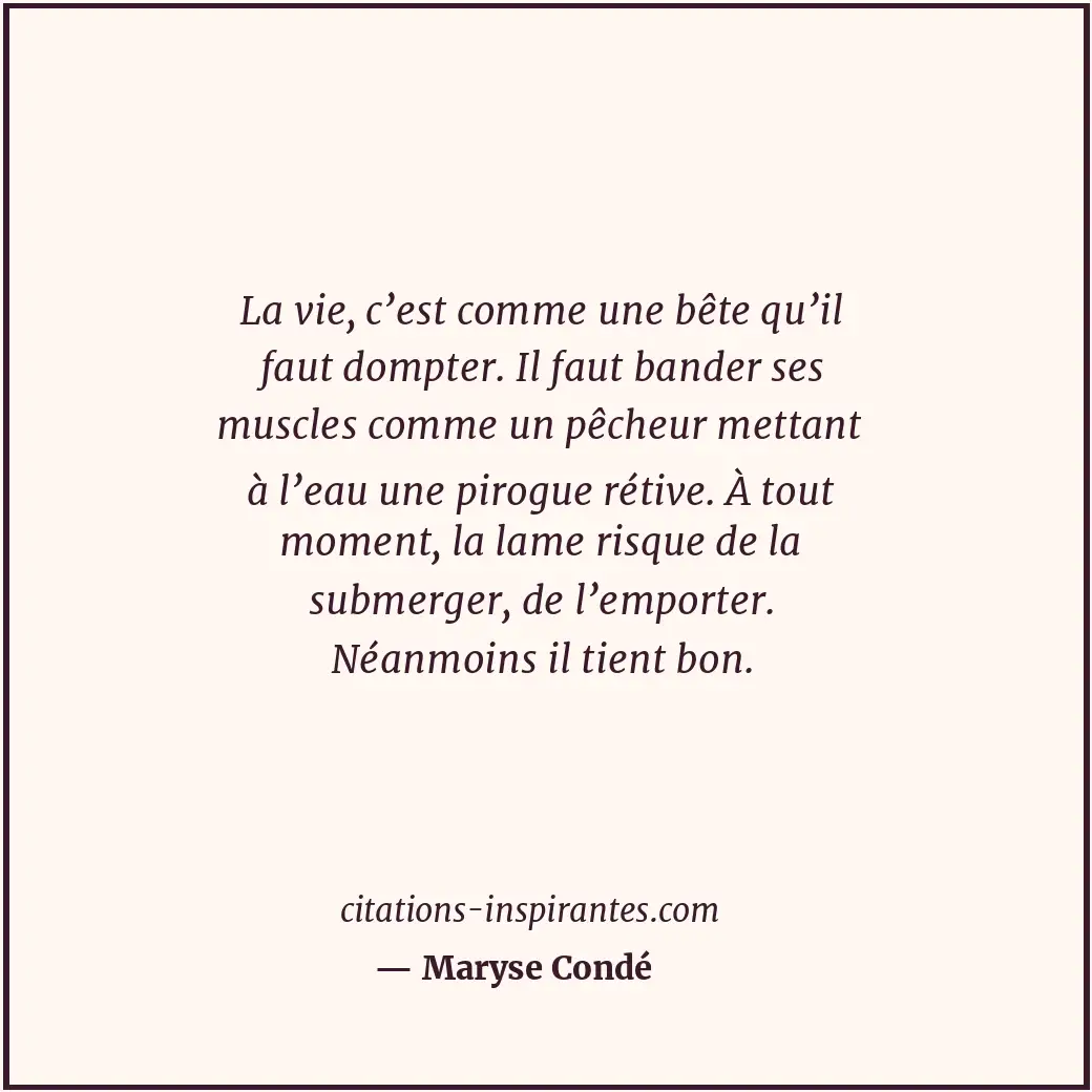 Citation de Maryse Condé