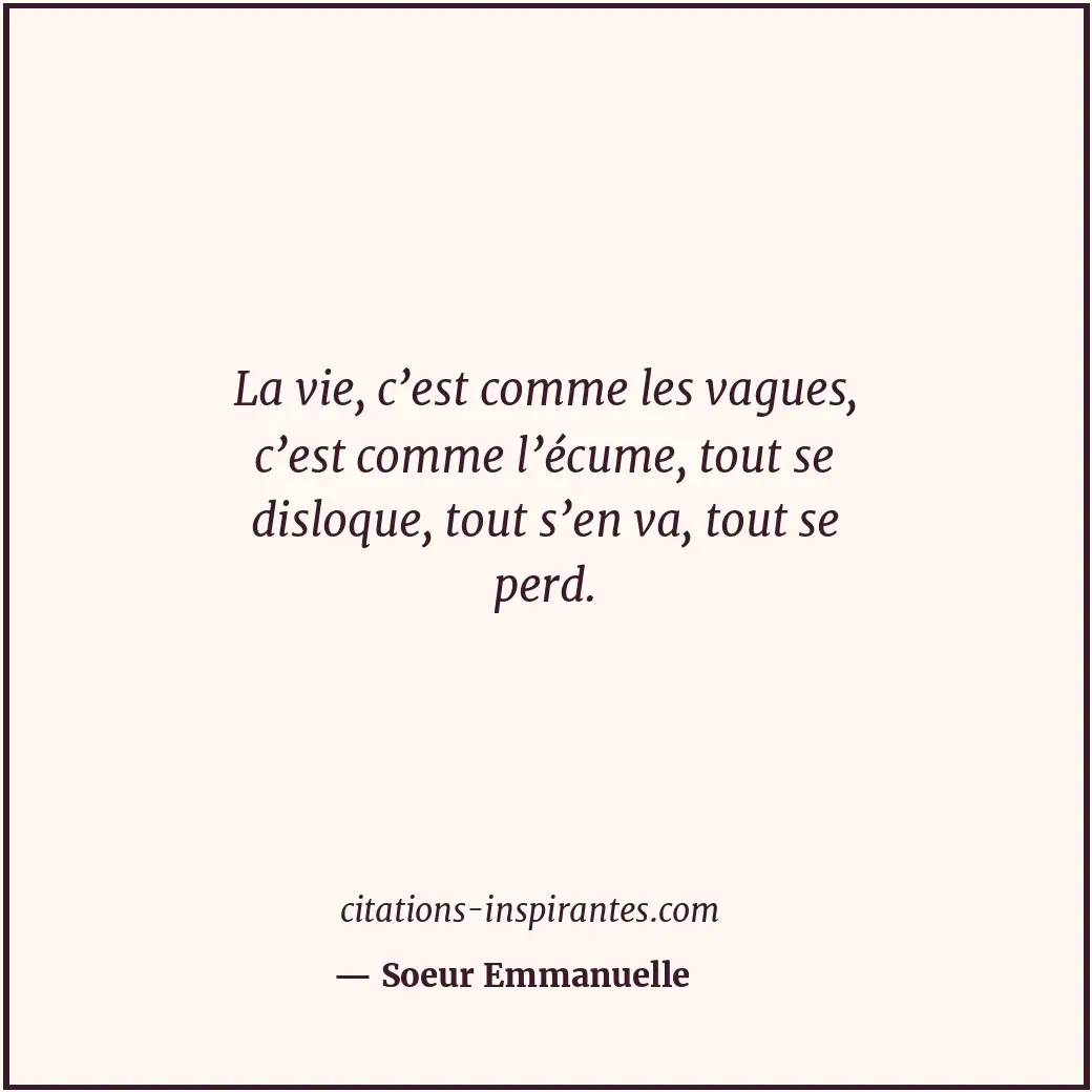 Citation de Soeur Emmanuelle