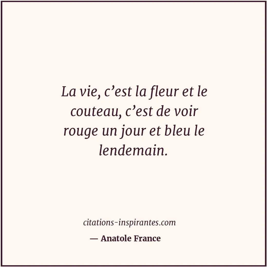 Citation de Anatole France