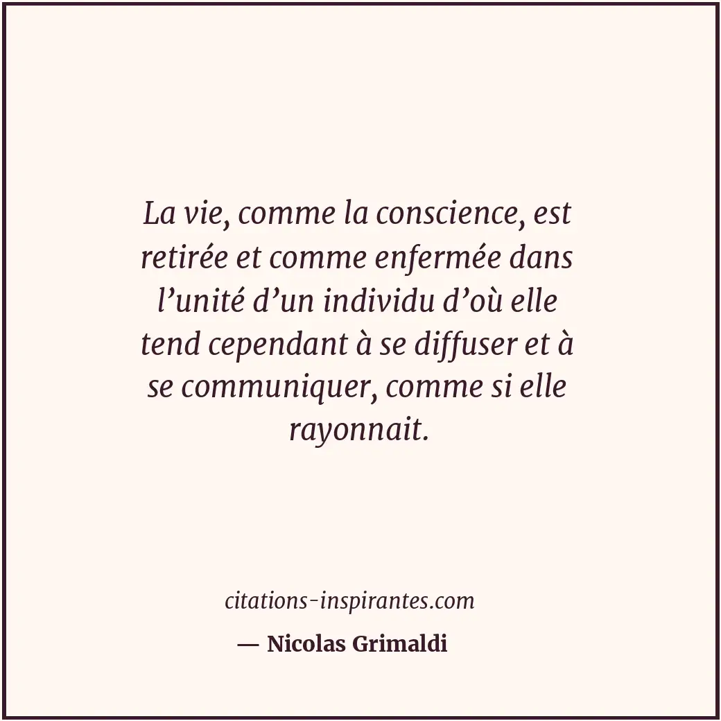 Citation de Nicolas Grimaldi