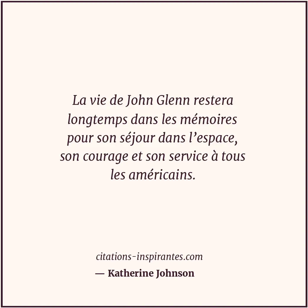Citation de Katherine Johnson