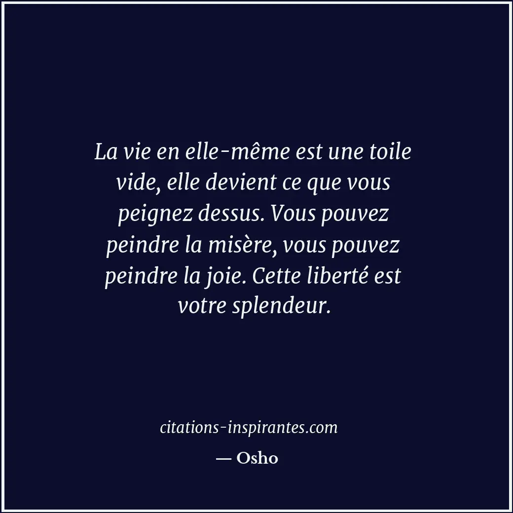 Citation de Osho