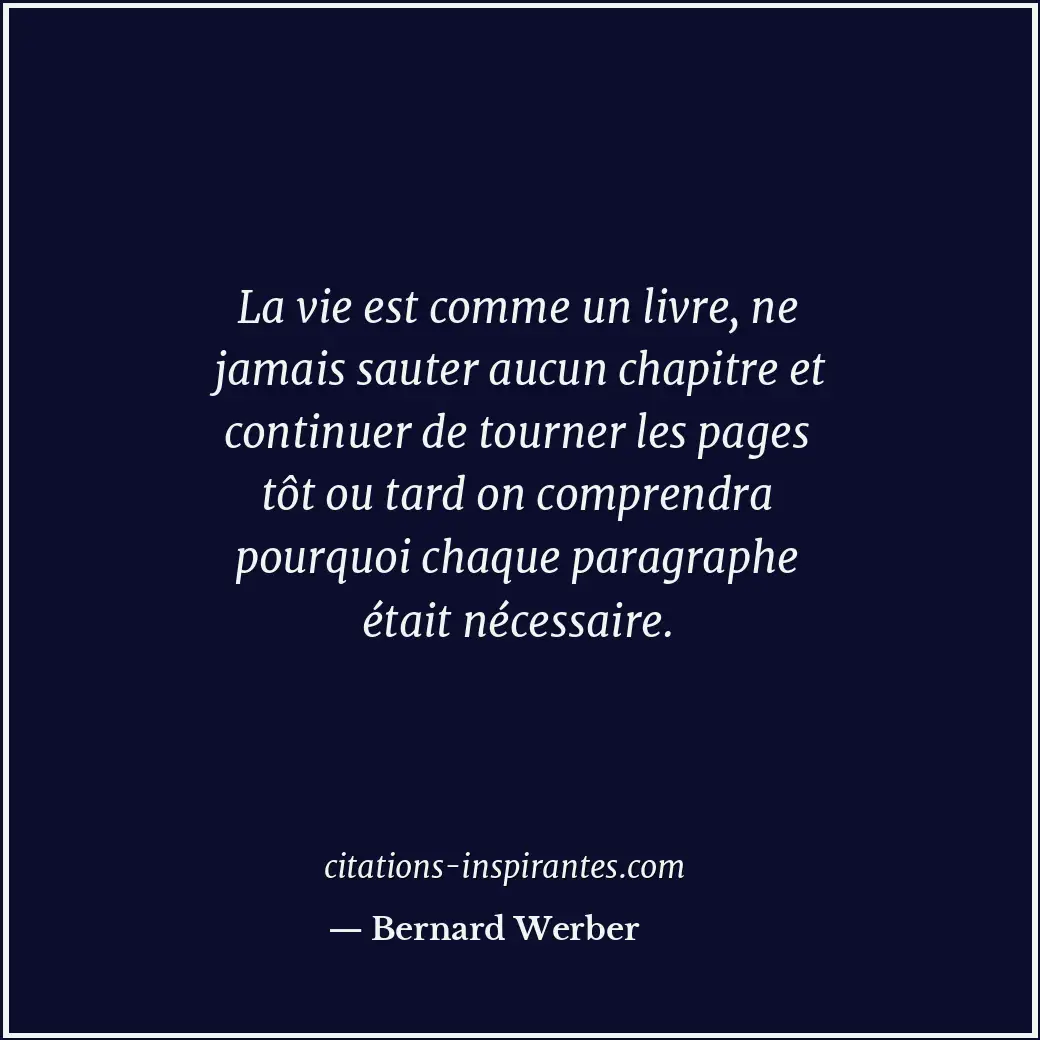 Citation de Bernard Werber