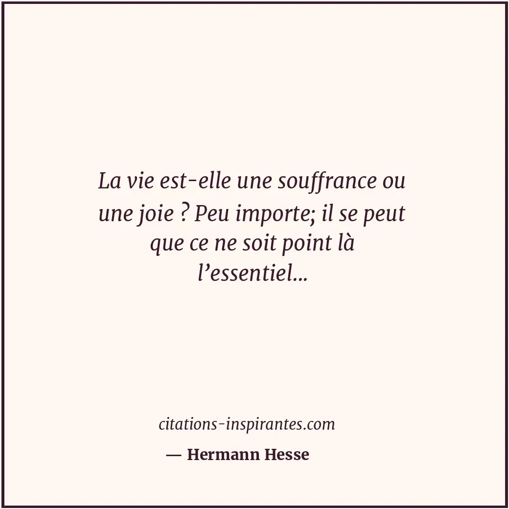 Citation de Hermann Hesse
