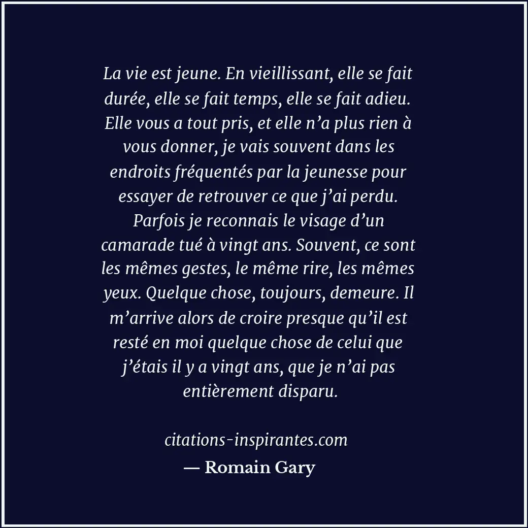 Citation de Romain Gary