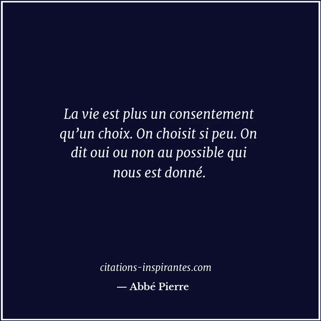 Citation de Abbé Pierre