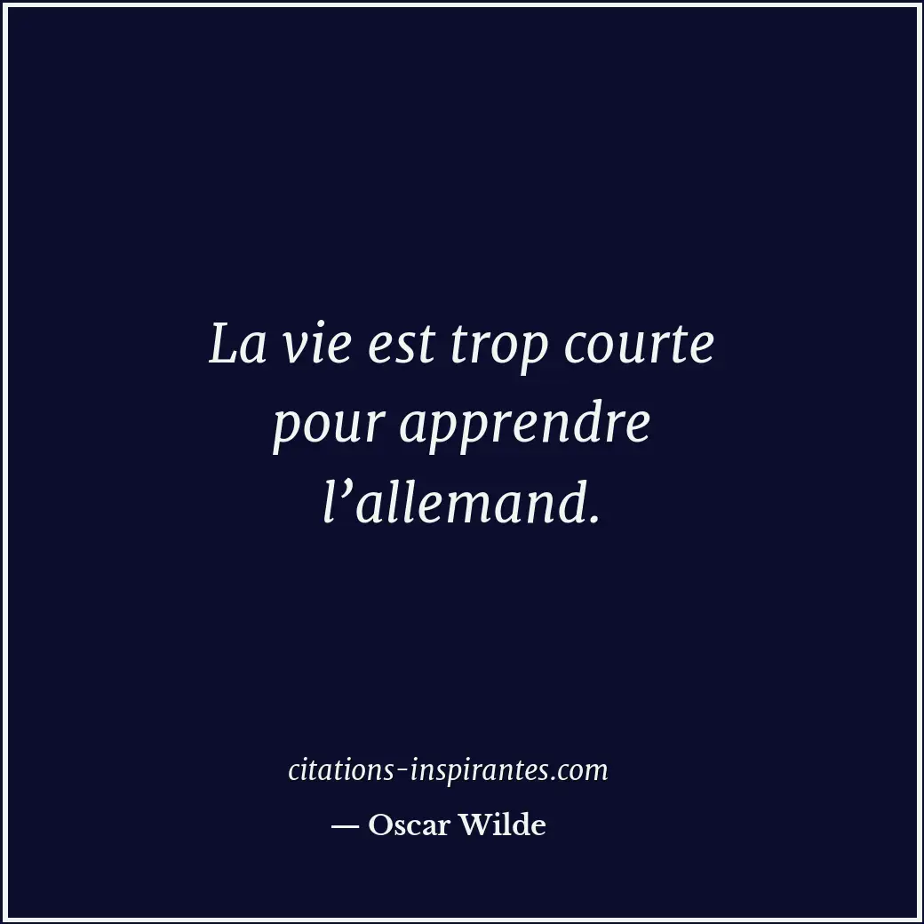 Citation de Oscar Wilde