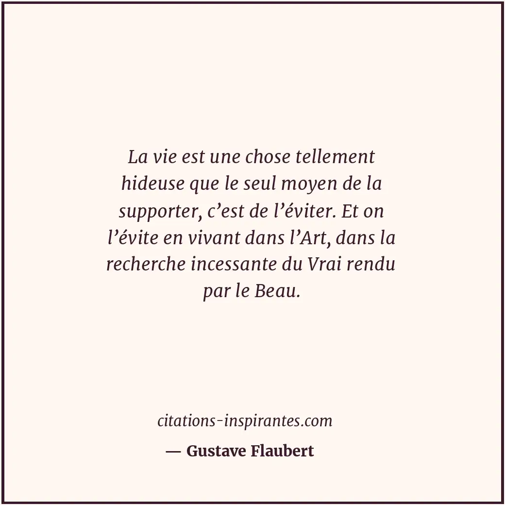 Citation de Gustave Flaubert