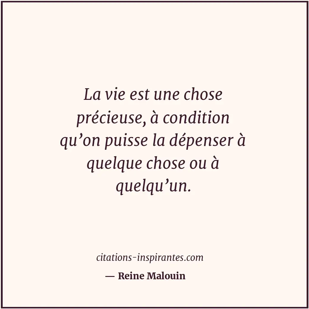 Citation de Reine Malouin