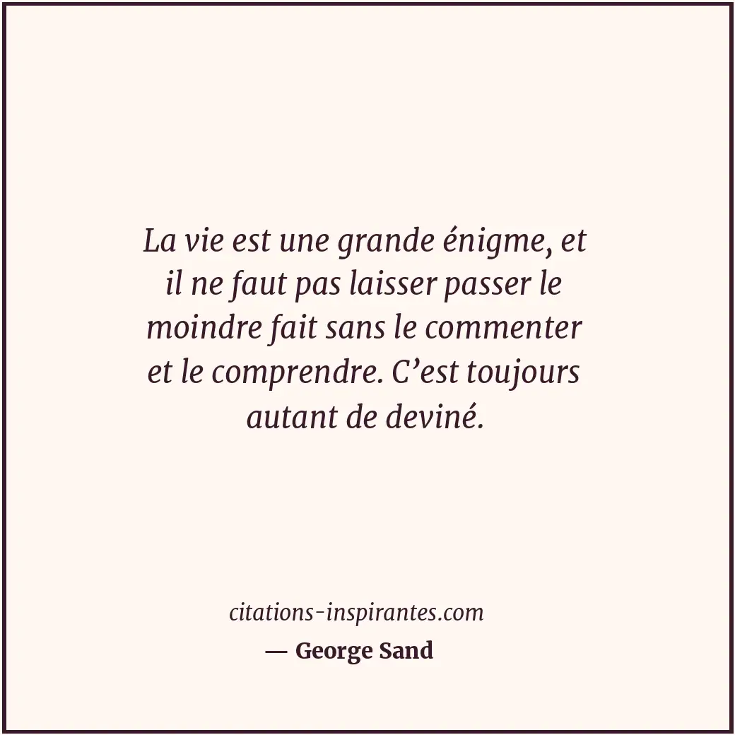 Citation de George Sand