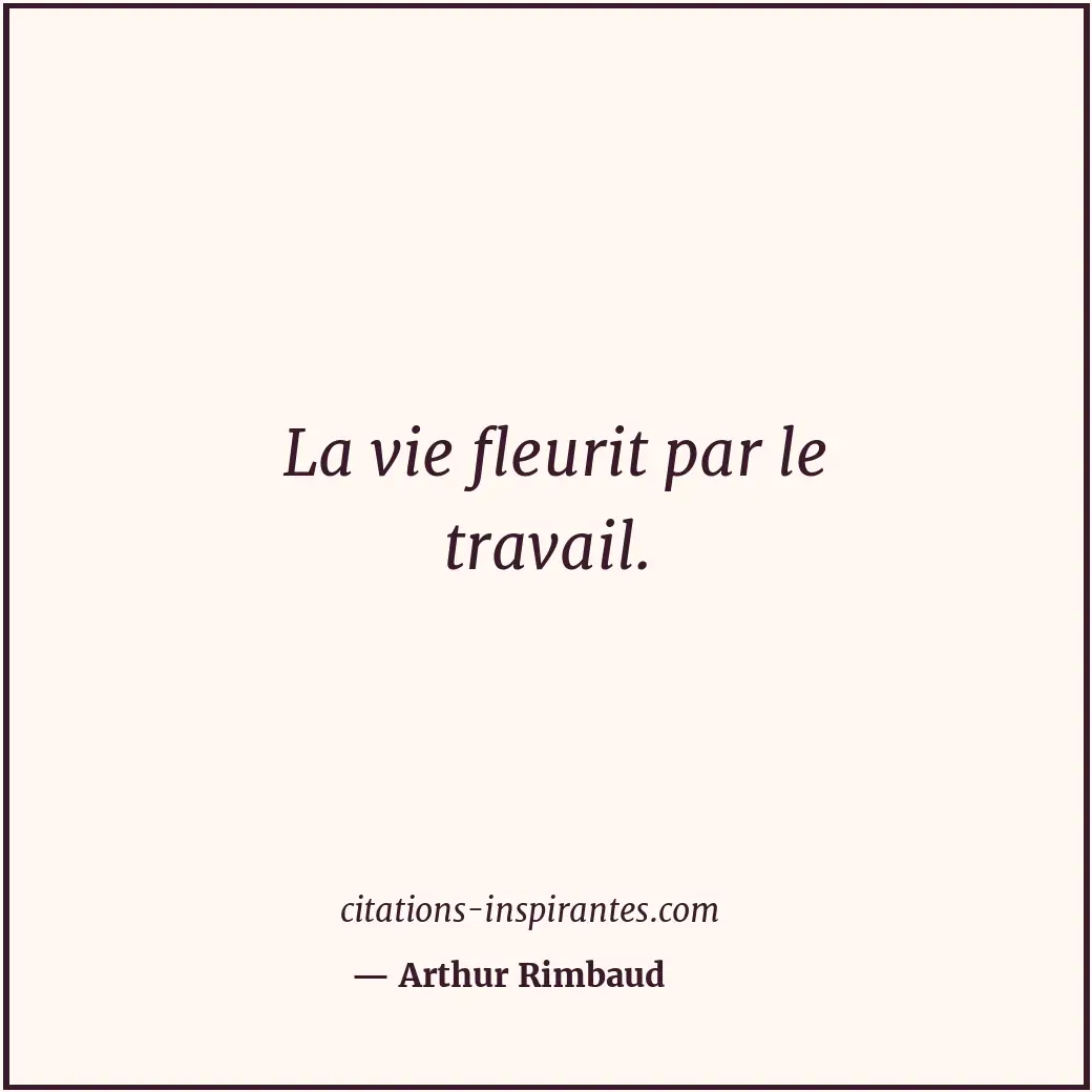 Citation de Arthur Rimbaud