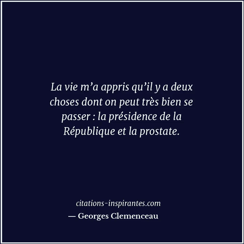 Citation de Georges Clemenceau