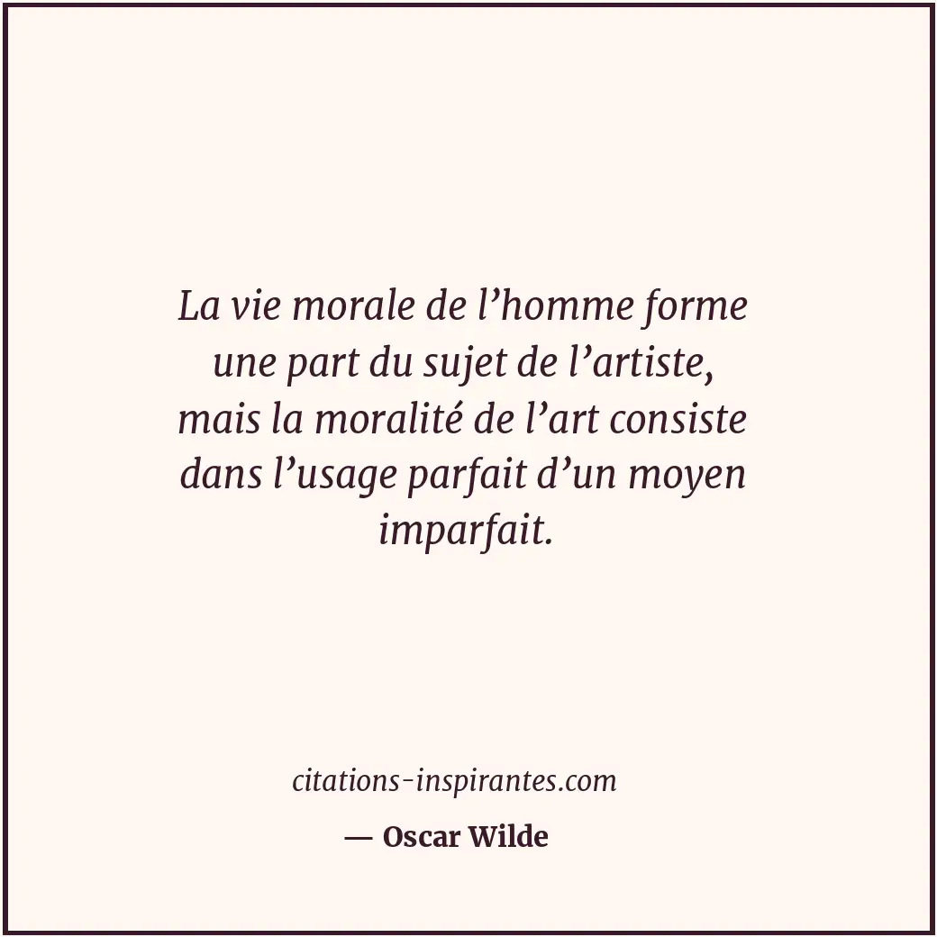 Citation de Oscar Wilde