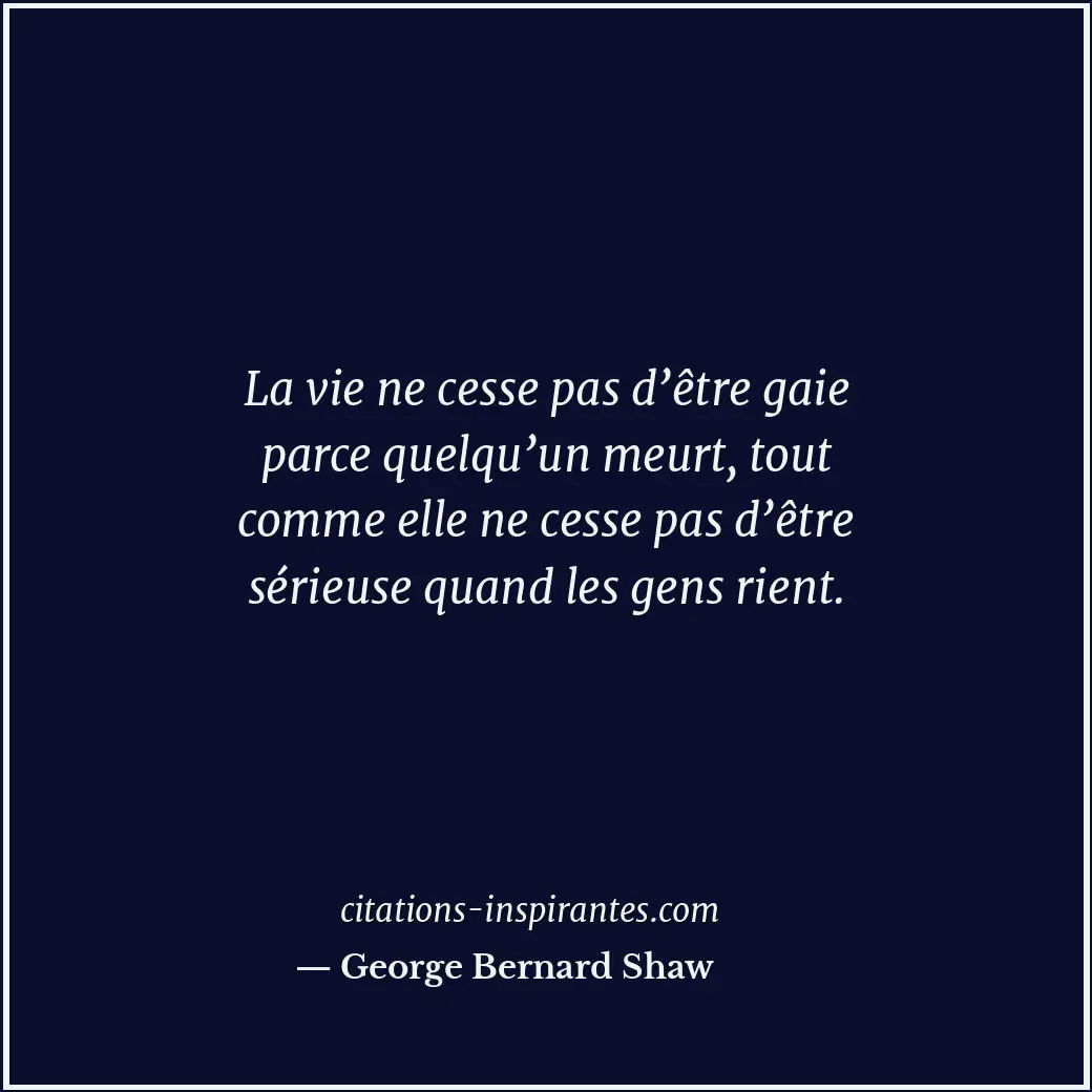Citation de George Bernard Shaw