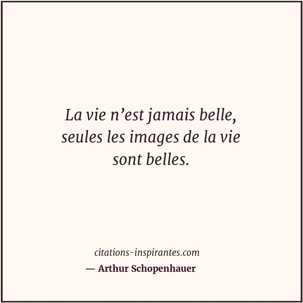 Citation de Arthur Schopenhauer