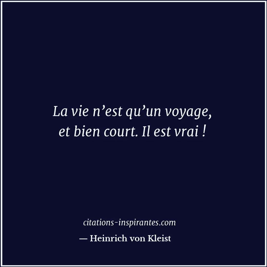 Citation de Heinrich von Kleist