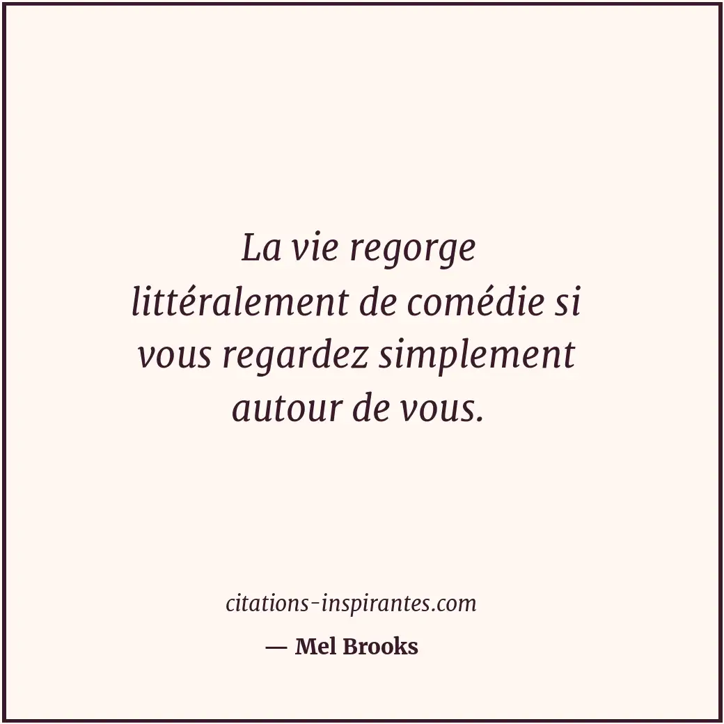 Citation de Mel Brooks