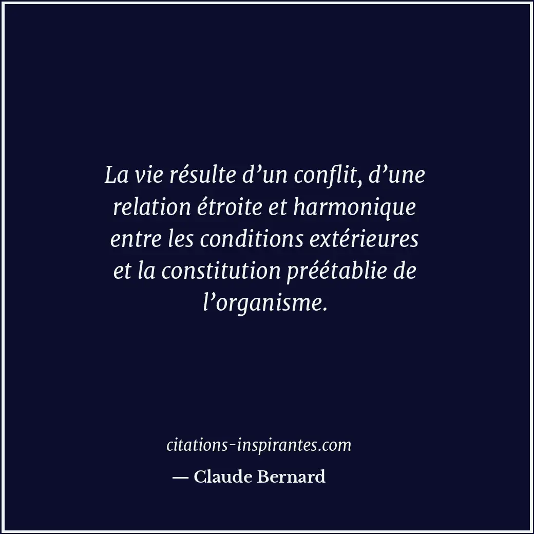 Citation de Claude Bernard