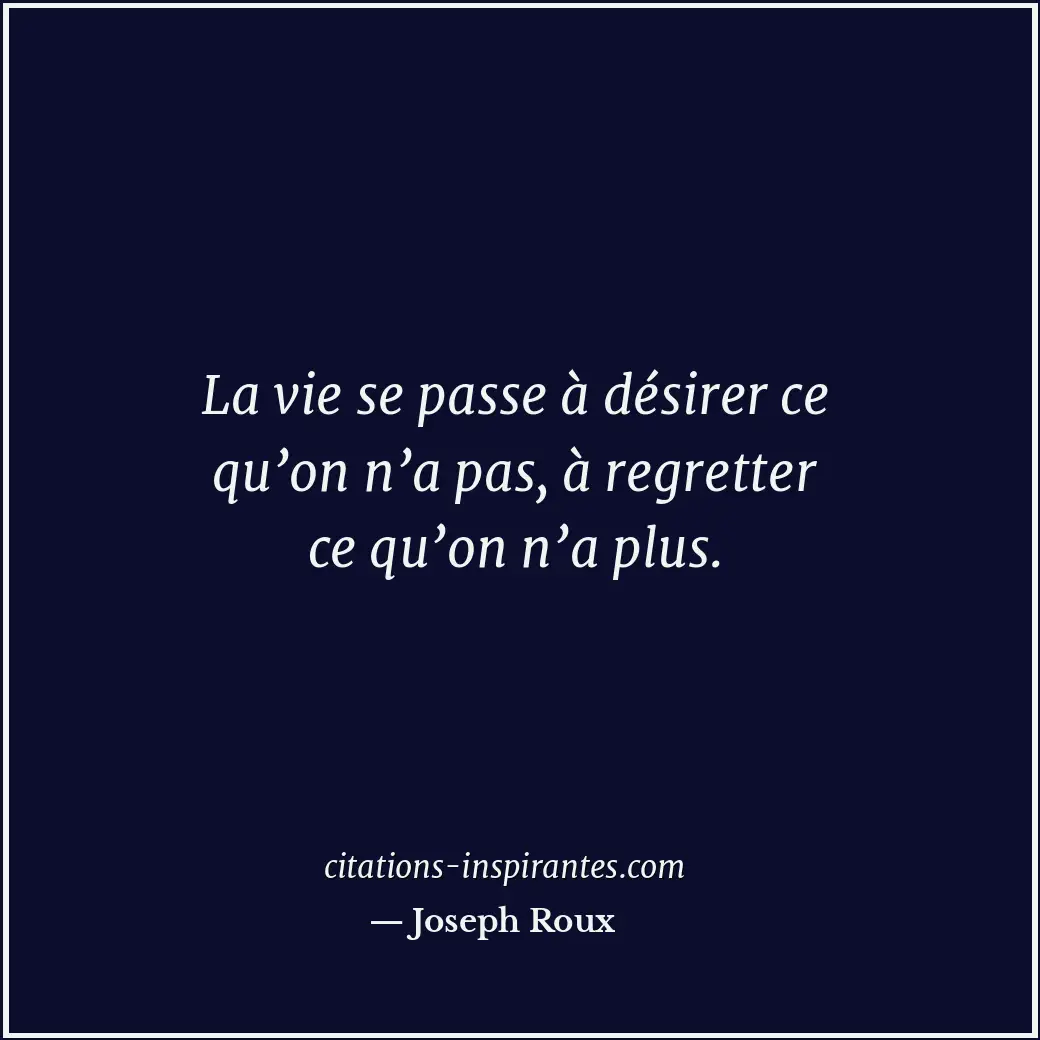 Citation de Joseph Roux