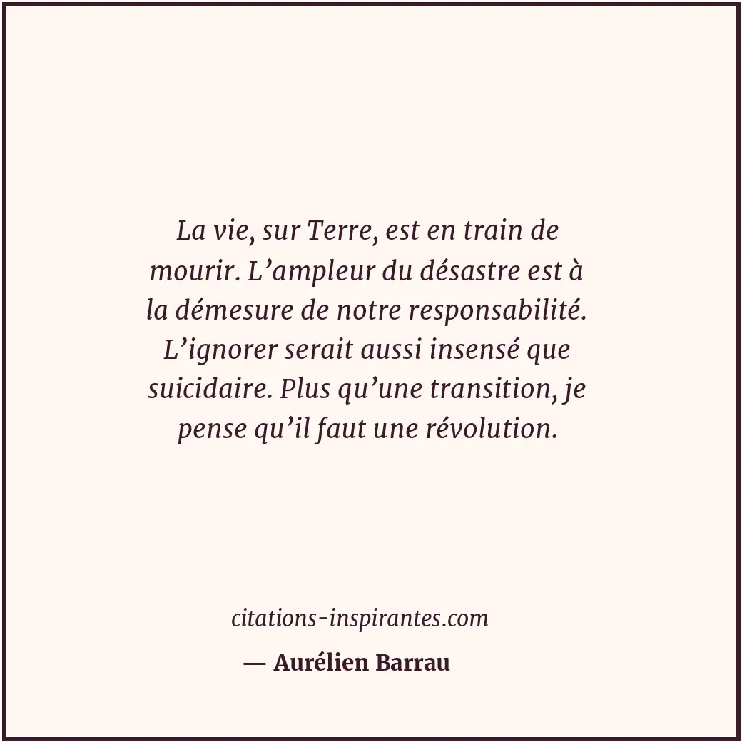 Citation de Aurélien Barrau