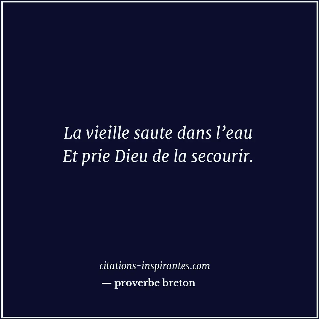 Citation de proverbe breton