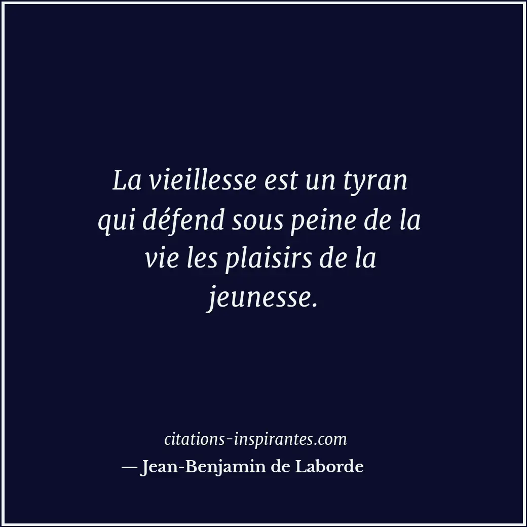 Citation de Jean-Benjamin de Laborde