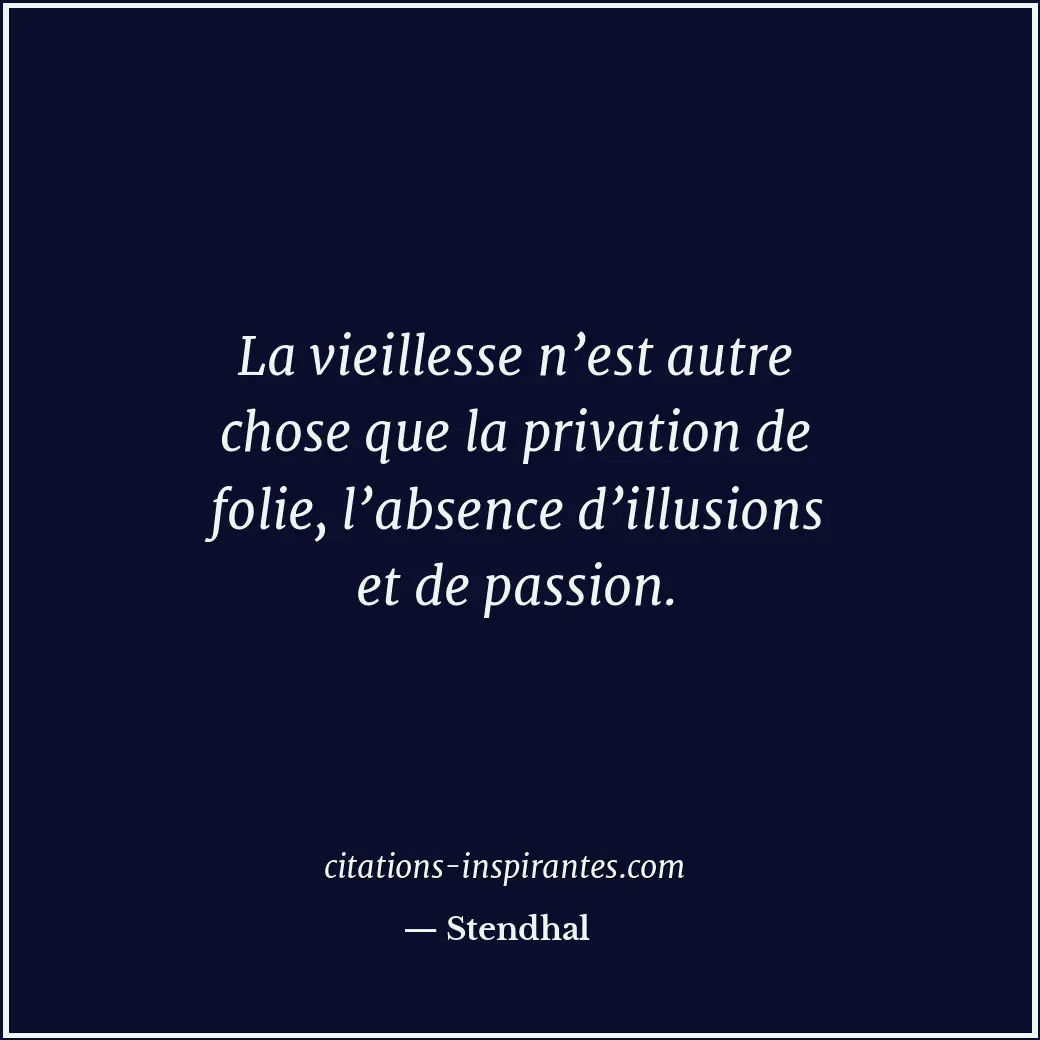 Citation de Stendhal