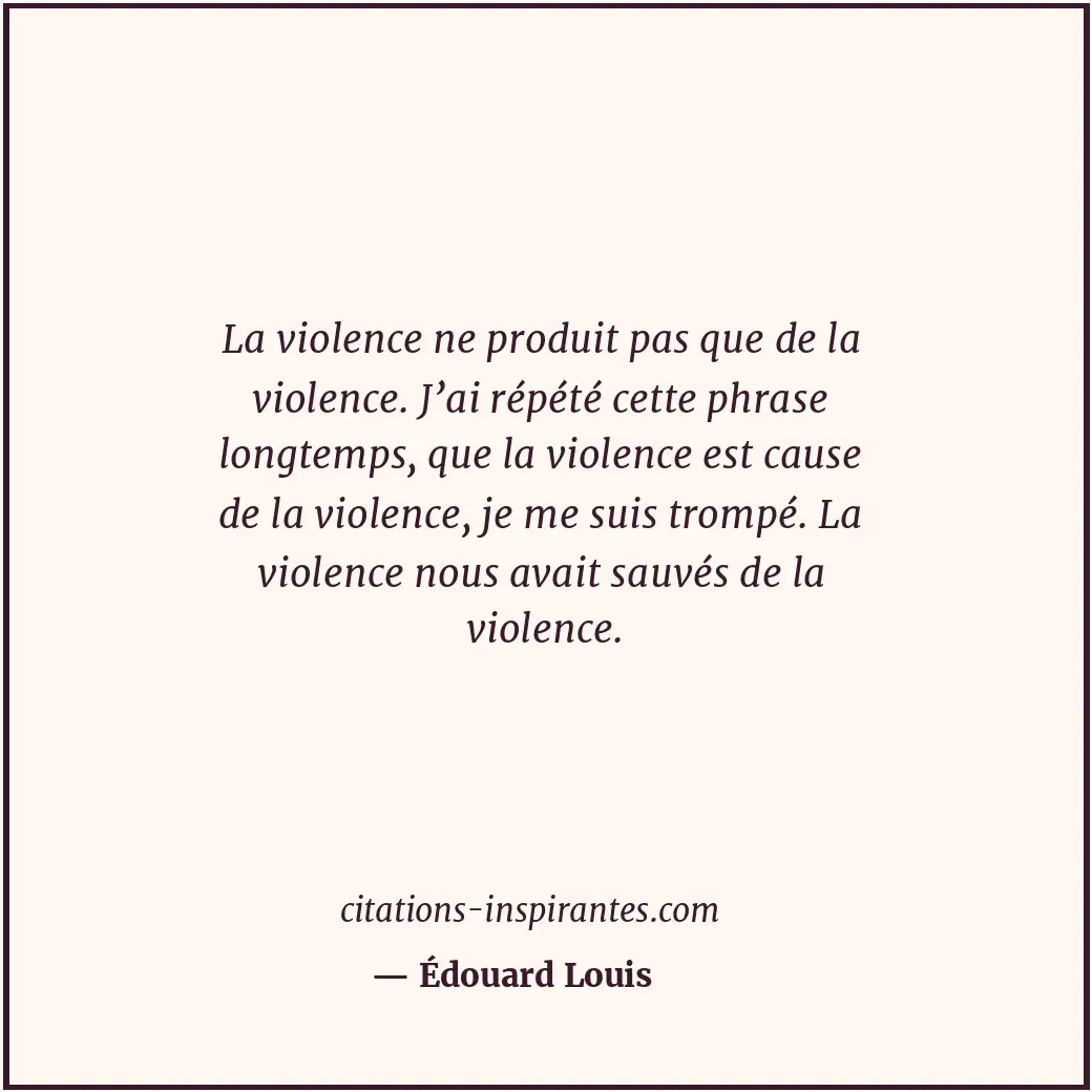 Citation de Édouard Louis