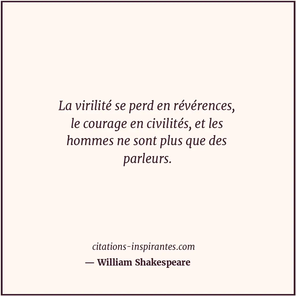 Citation de William Shakespeare