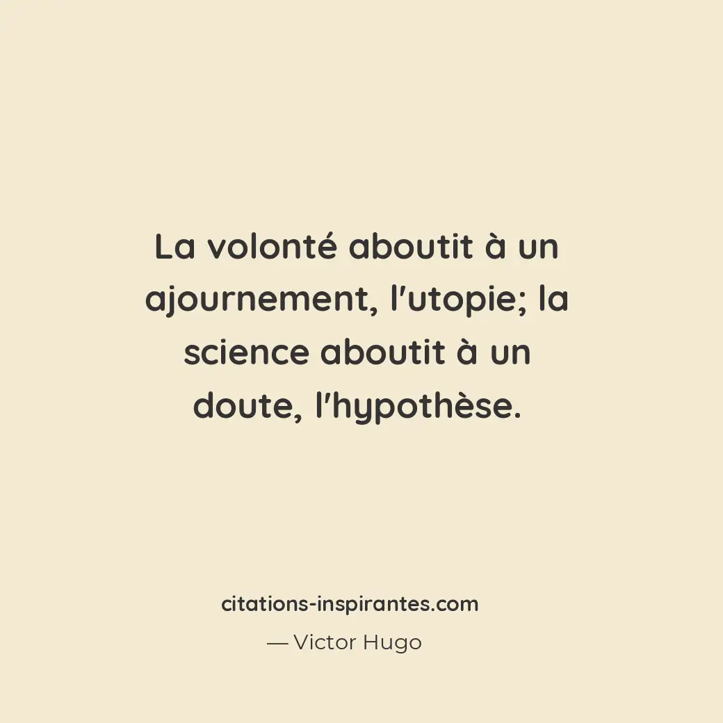 Citation de Victor Hugo