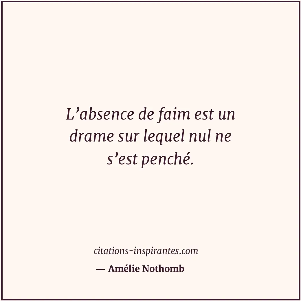 Citation de Amélie Nothomb