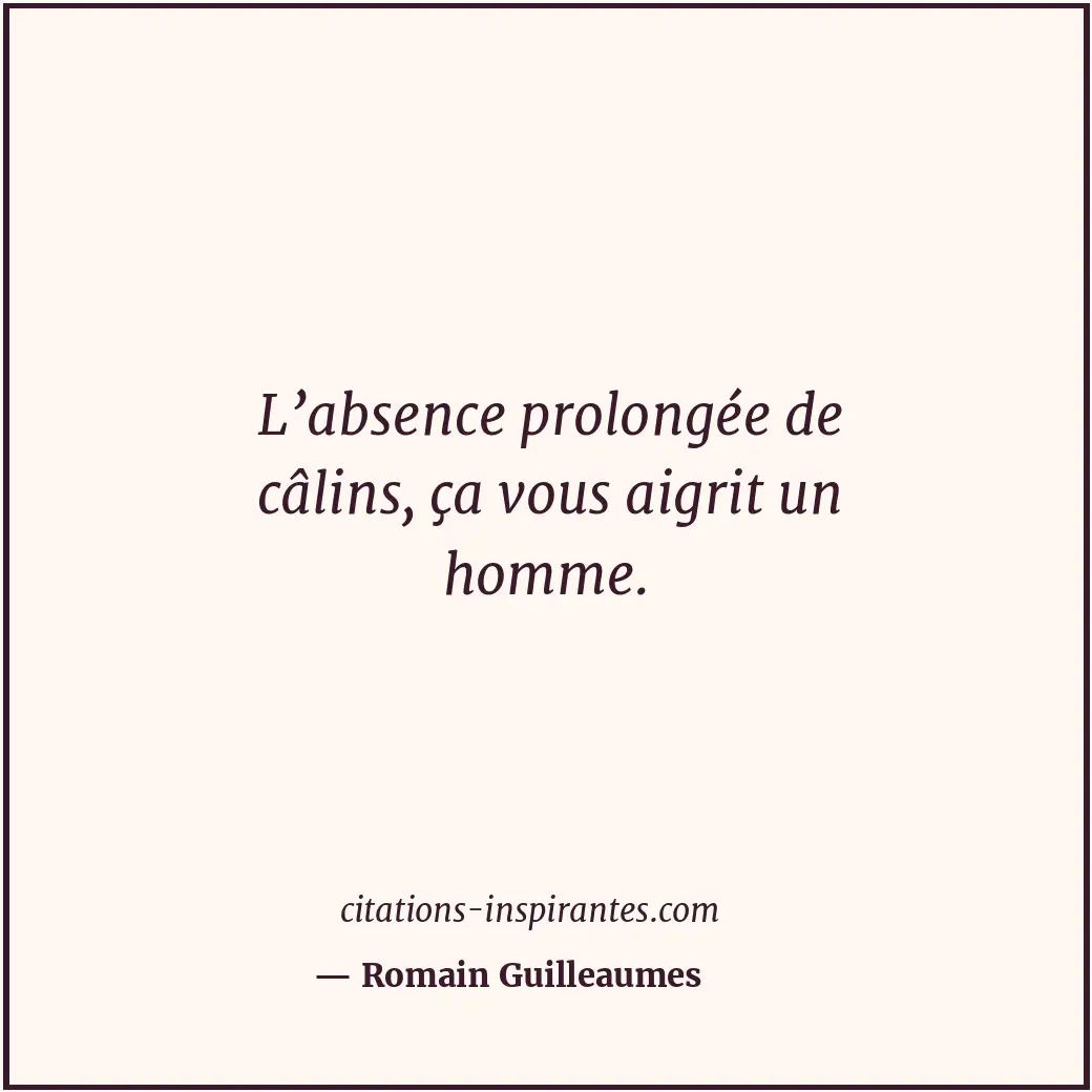 Citation de Romain Guilleaumes