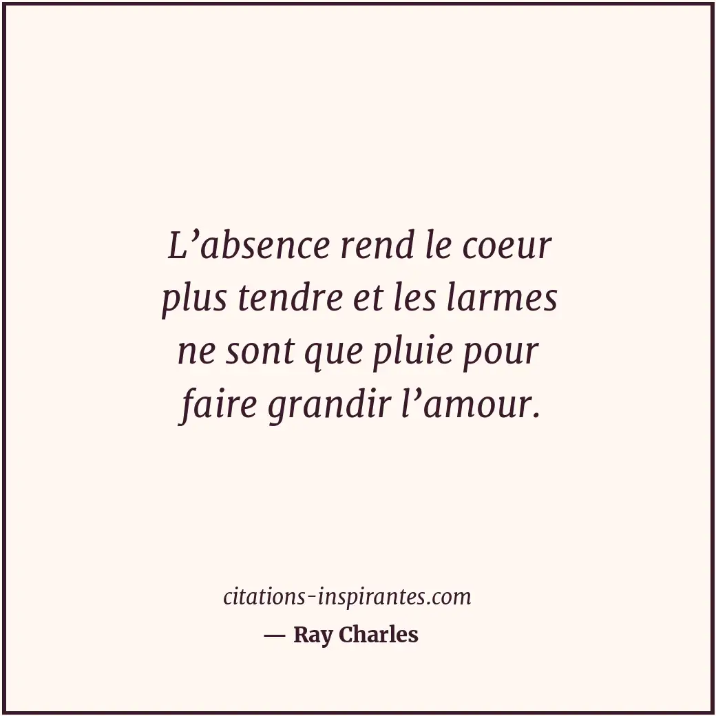 Citation de Ray Charles