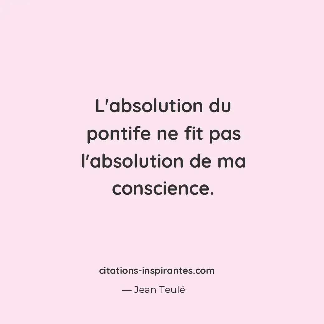 Citation de Jean Teulé