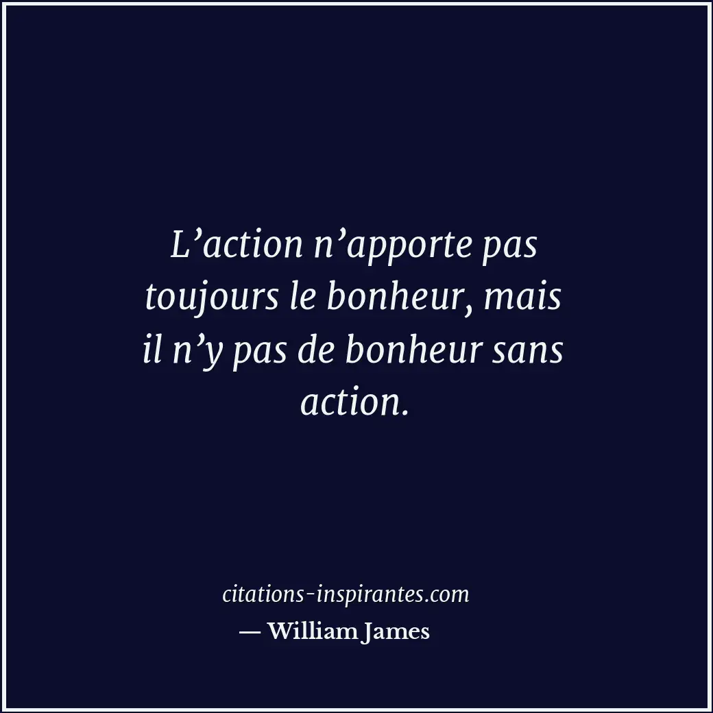 Citation de William James
