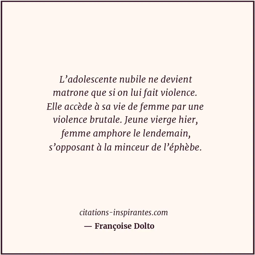 Citation de Françoise Dolto