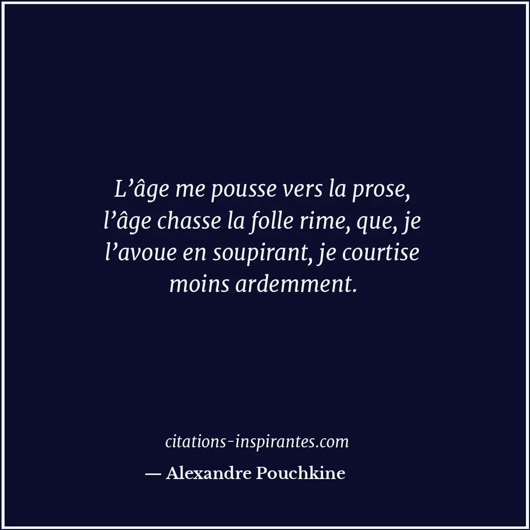 Citation de Alexandre Pouchkine