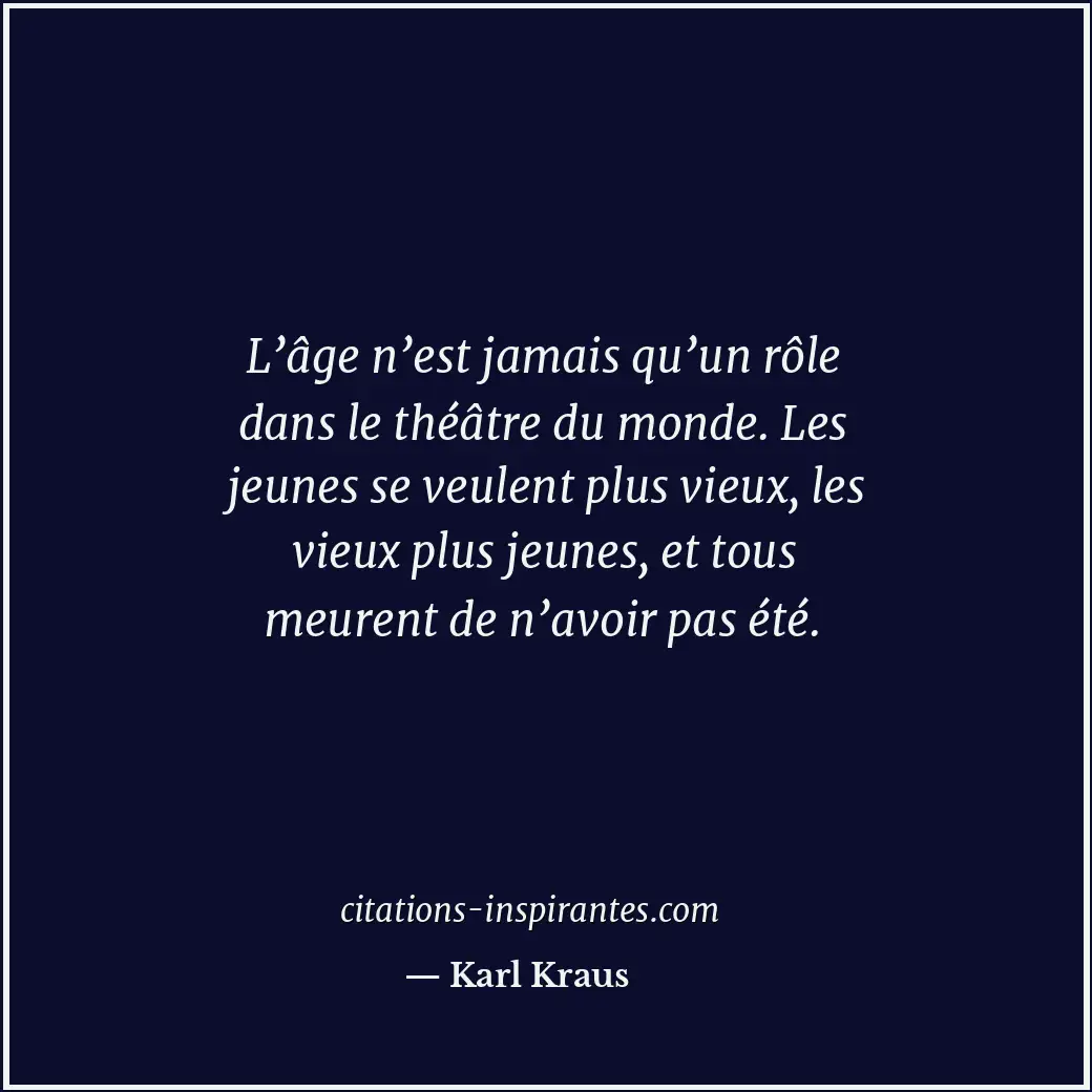 Citation de Karl Kraus