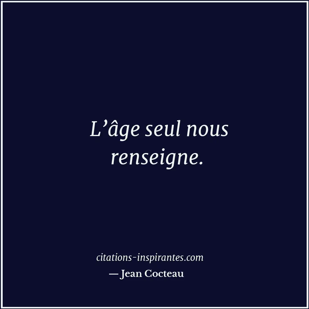 Citation de Jean Cocteau