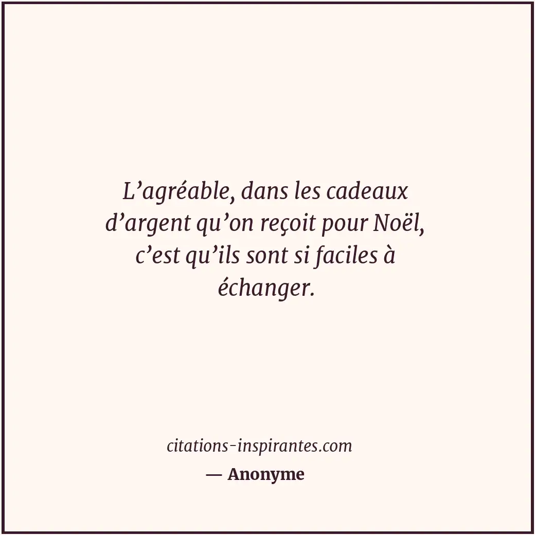 Citation de Anonyme