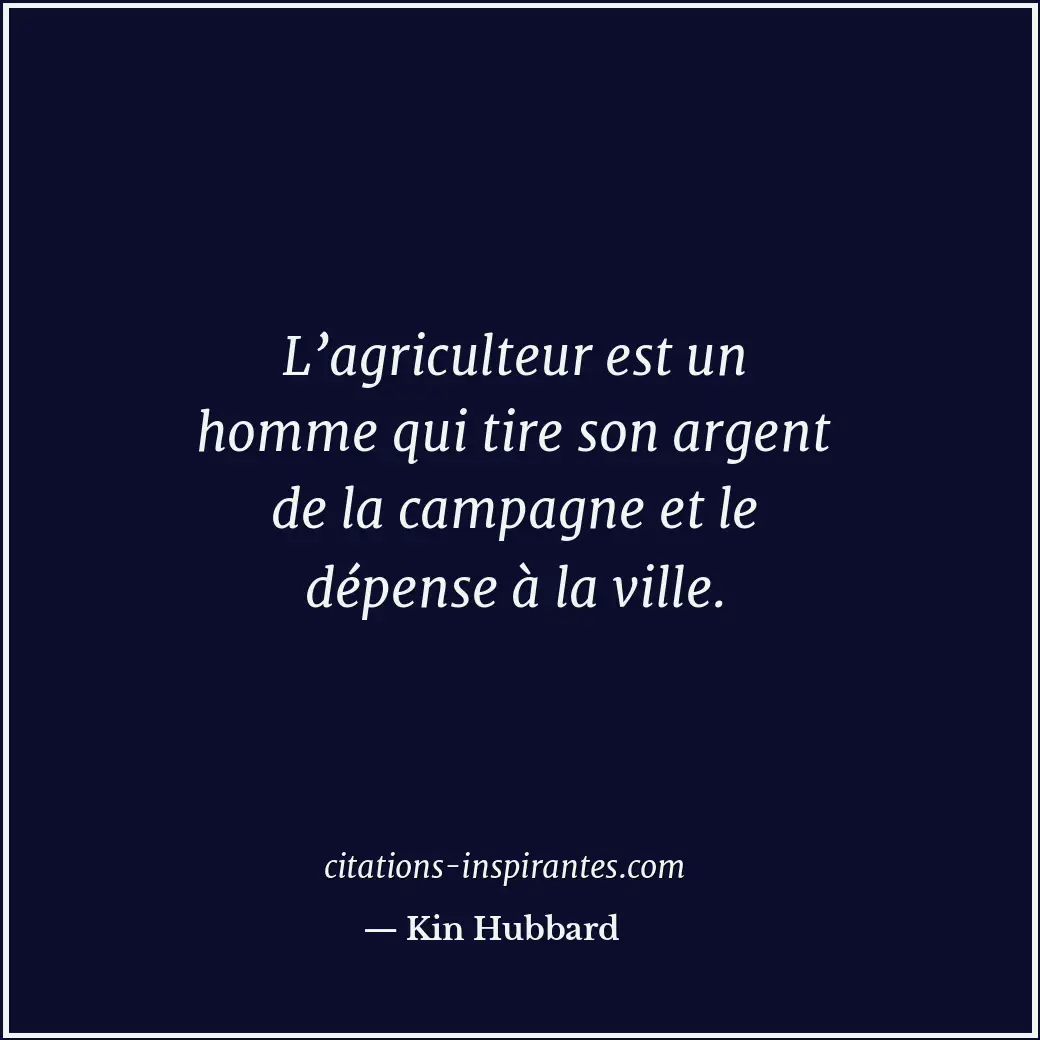 Citation de Kin Hubbard