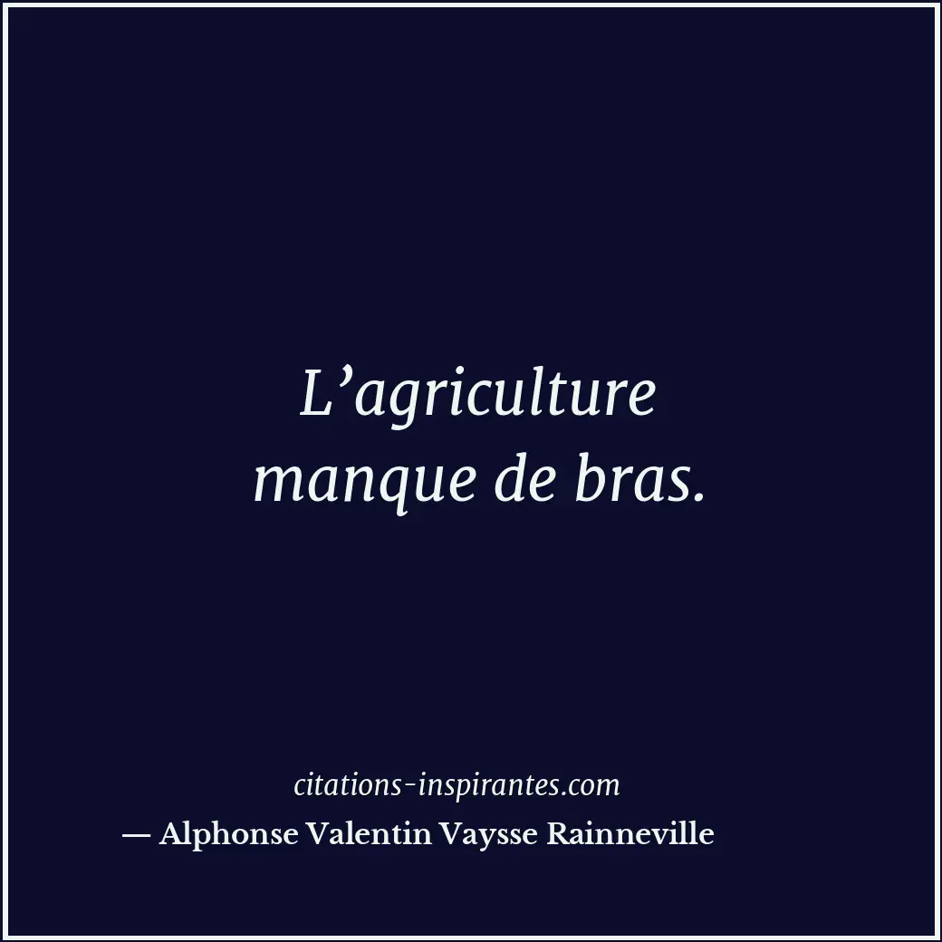 Citation de Alphonse Valentin Vaysse Rainneville