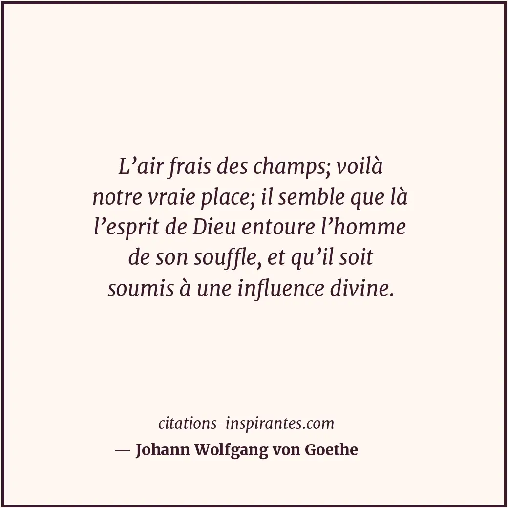 Citation de Johann Wolfgang von Goethe