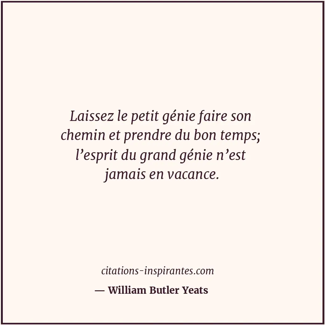 Citation de William Butler Yeats