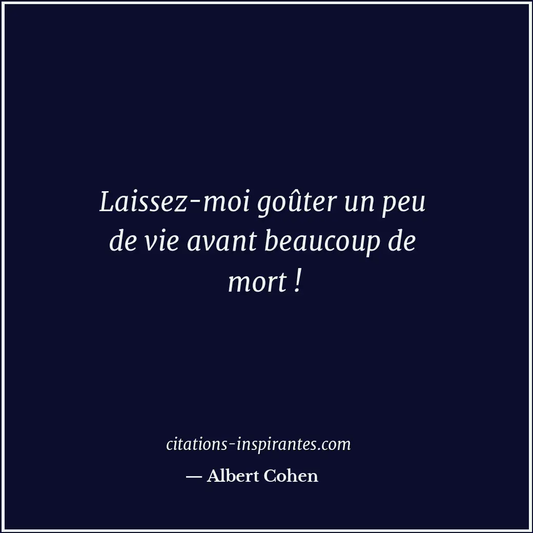 Citation de Albert Cohen