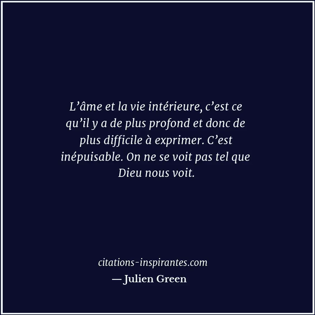 Citation de Julien Green