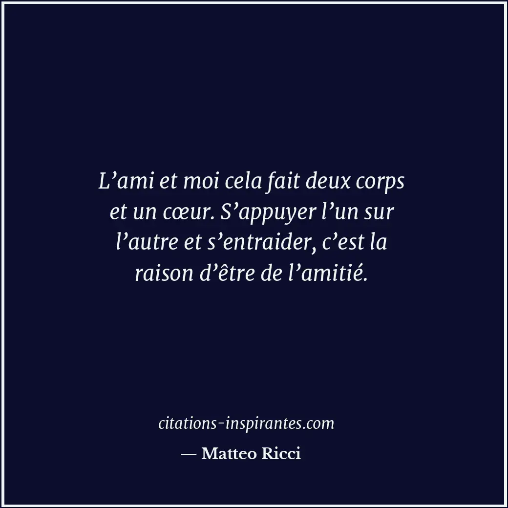 Citation de Matteo Ricci