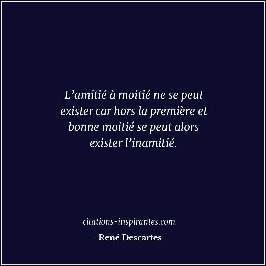 Citation de René Descartes
